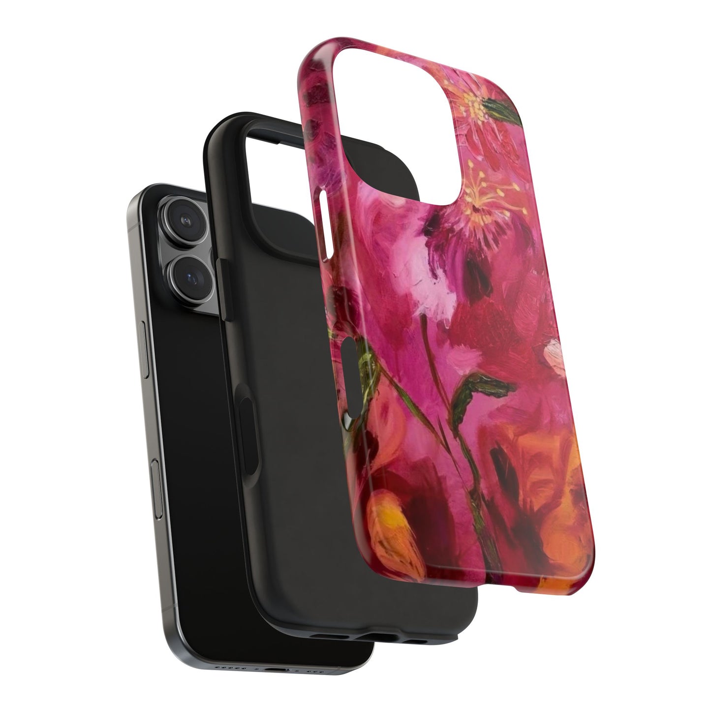 pink flower phone case