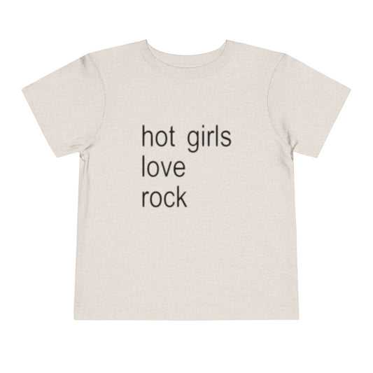 "hot girls love rock" baby tee