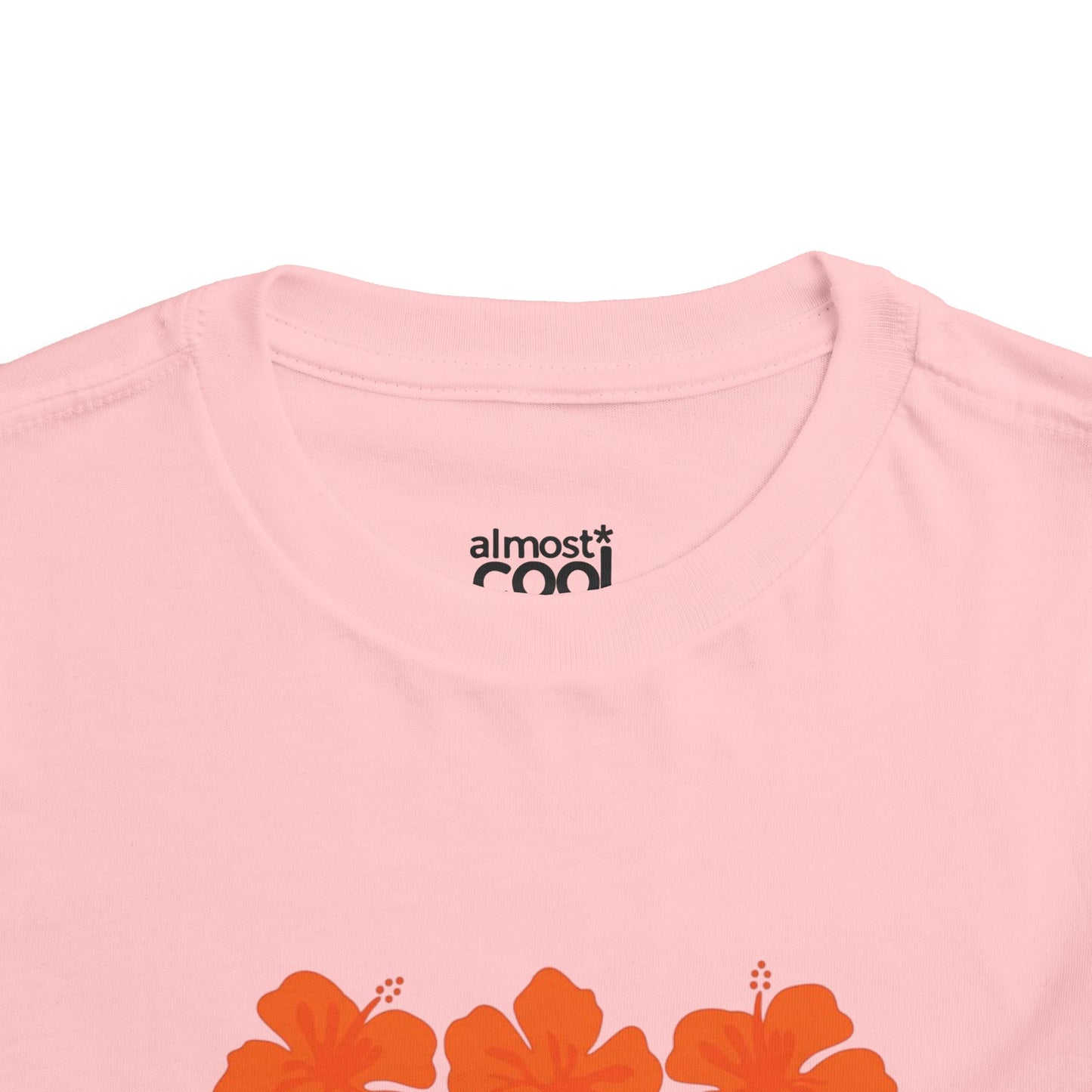 orange hibiscus baby tee