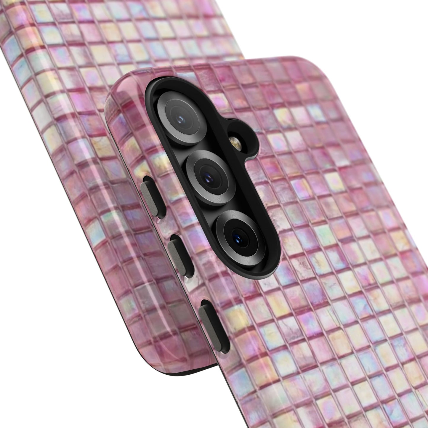 pink mosaic phone case