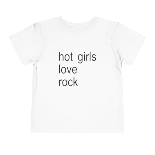 "hot girls love rock" baby tee