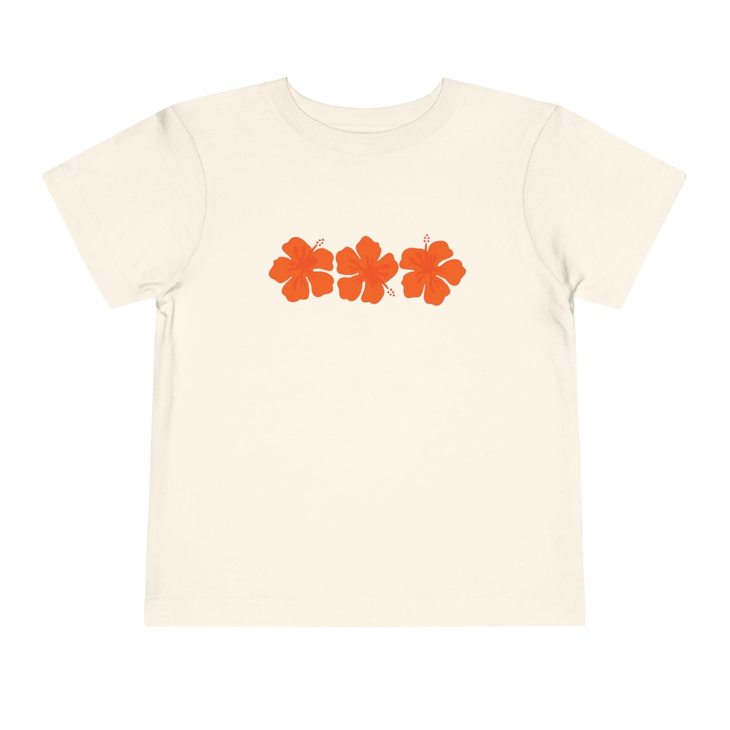 orange hibiscus baby tee
