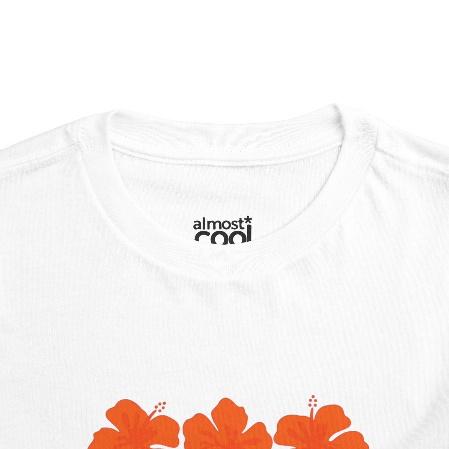 orange hibiscus baby tee