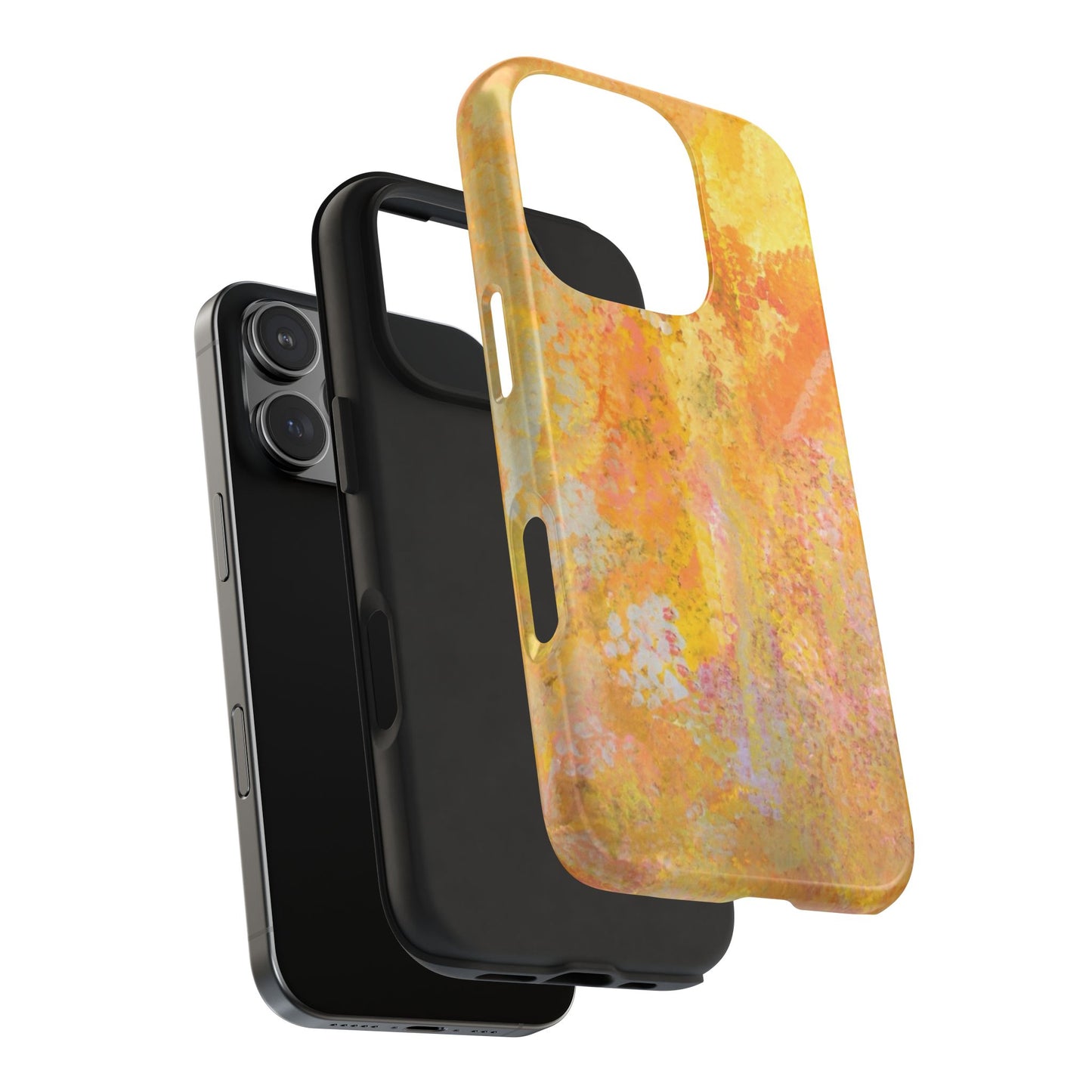 vibrant yellow phone case