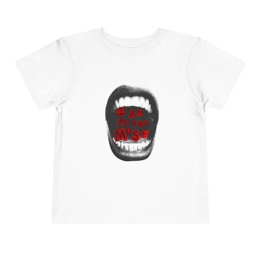 "i am my own muse" baby tee