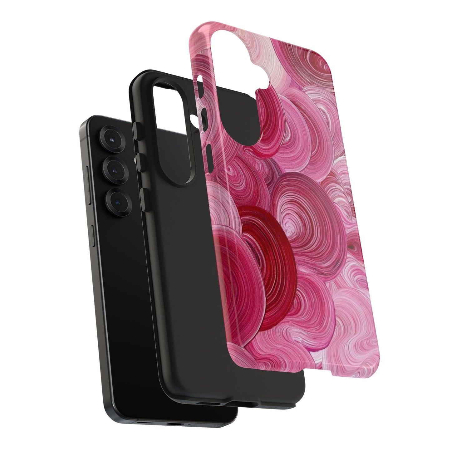 pink swirl phone case