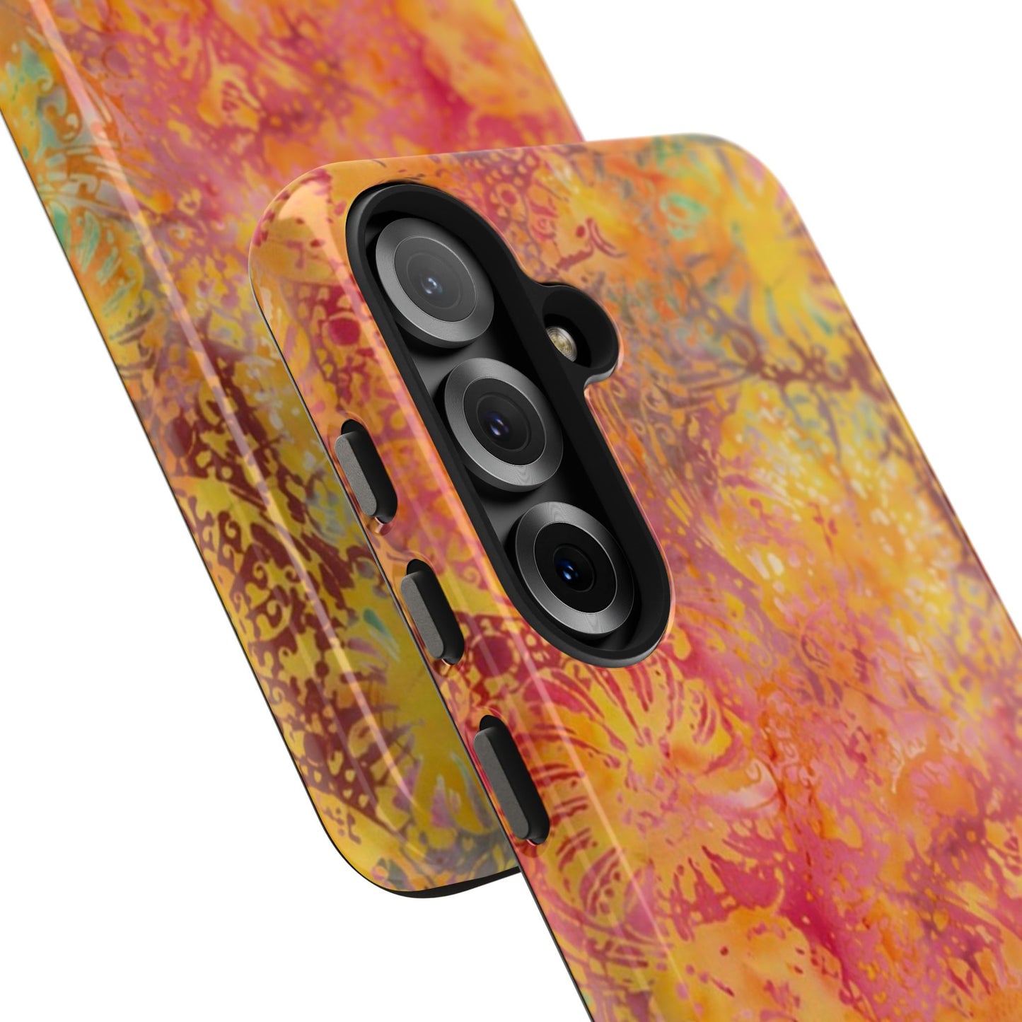 floral yellow phone case