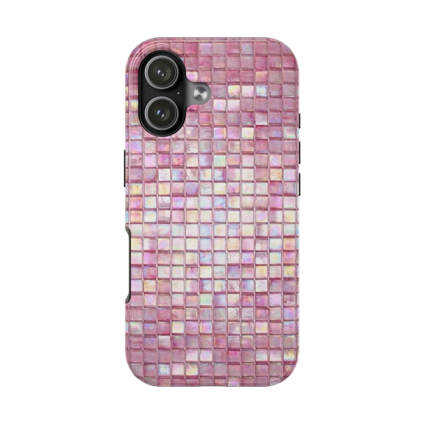 pink mosaic phone case