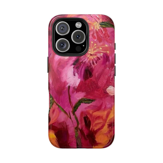 pink flower phone case