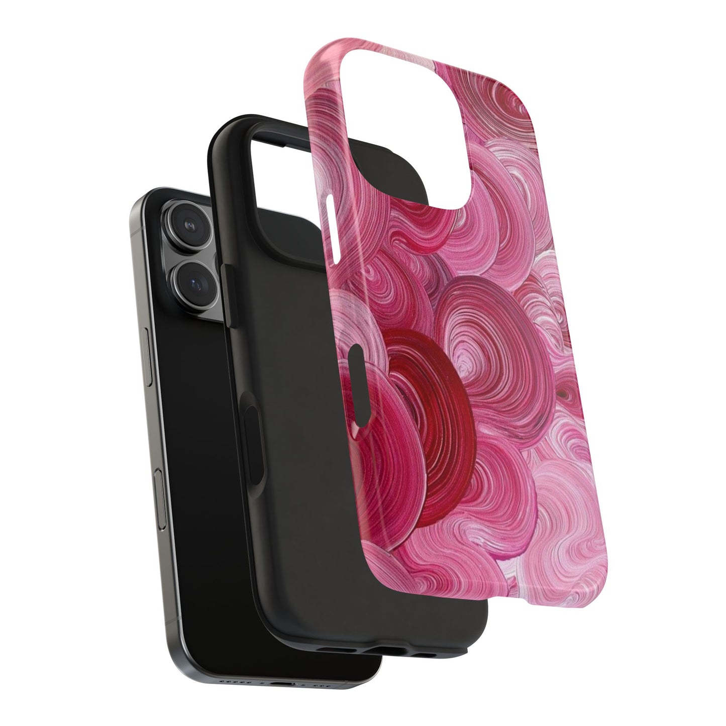 pink swirl phone case