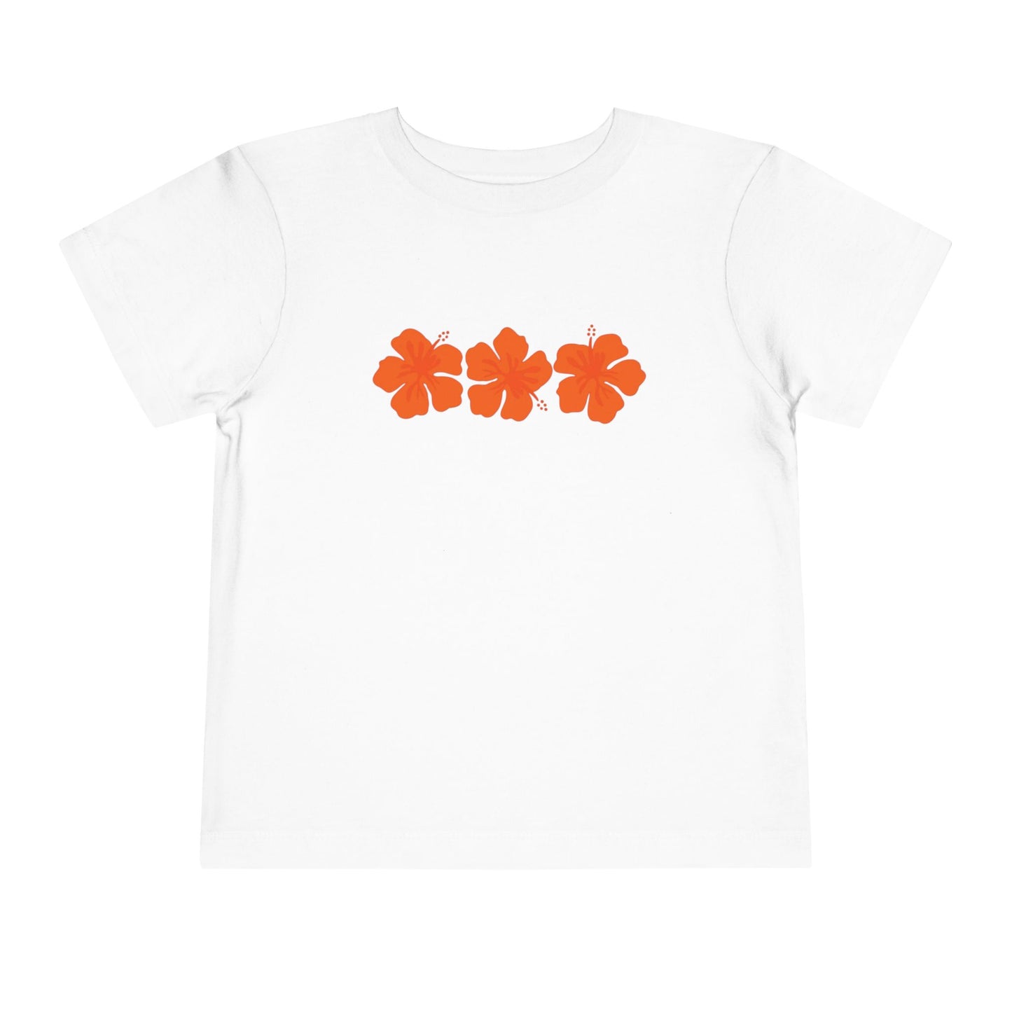 orange hibiscus baby tee