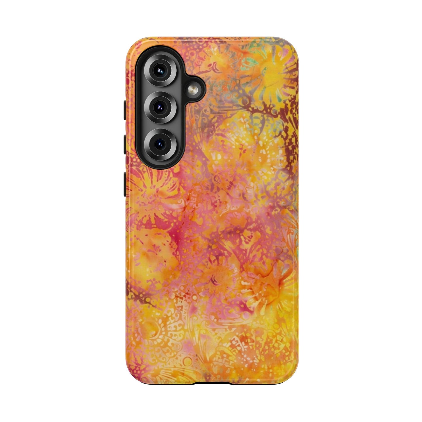 floral yellow phone case