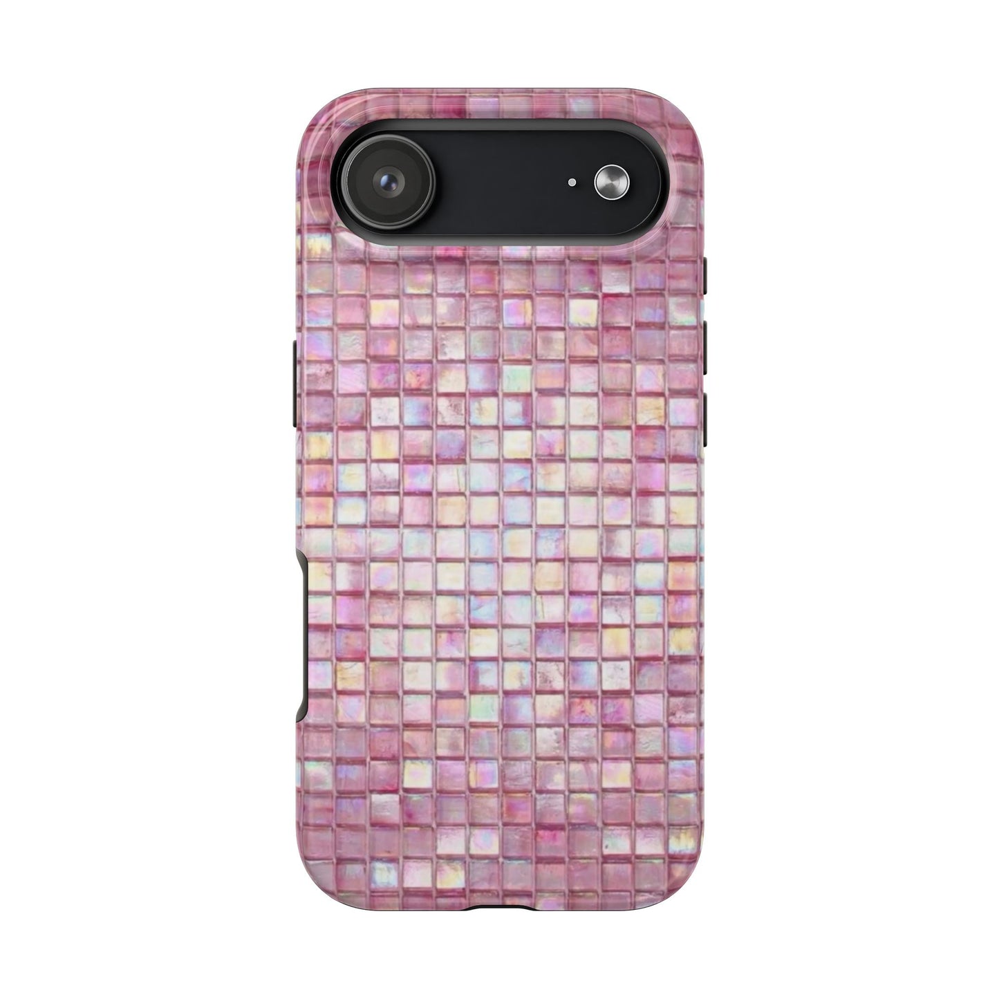 pink mosaic phone case