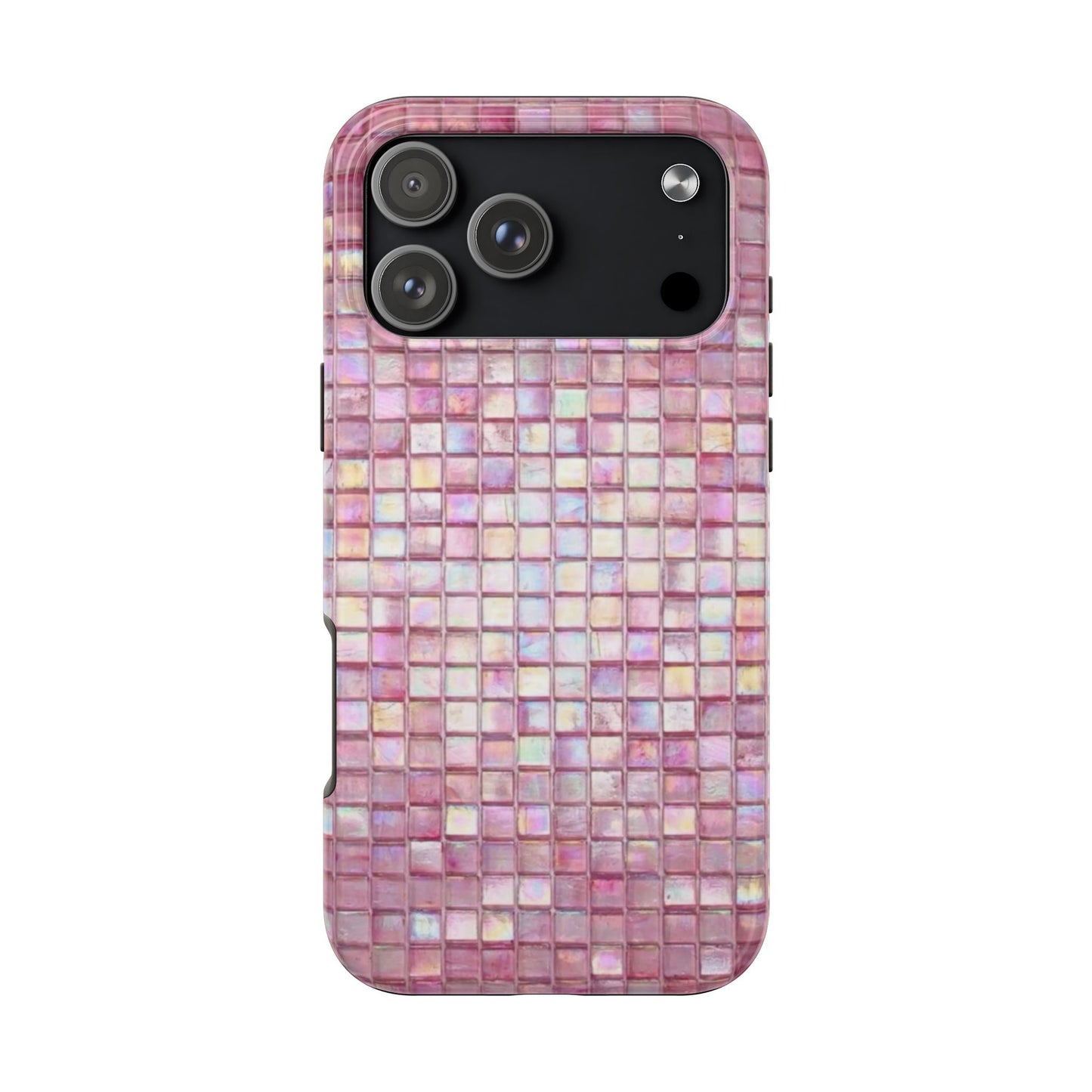 pink mosaic phone case