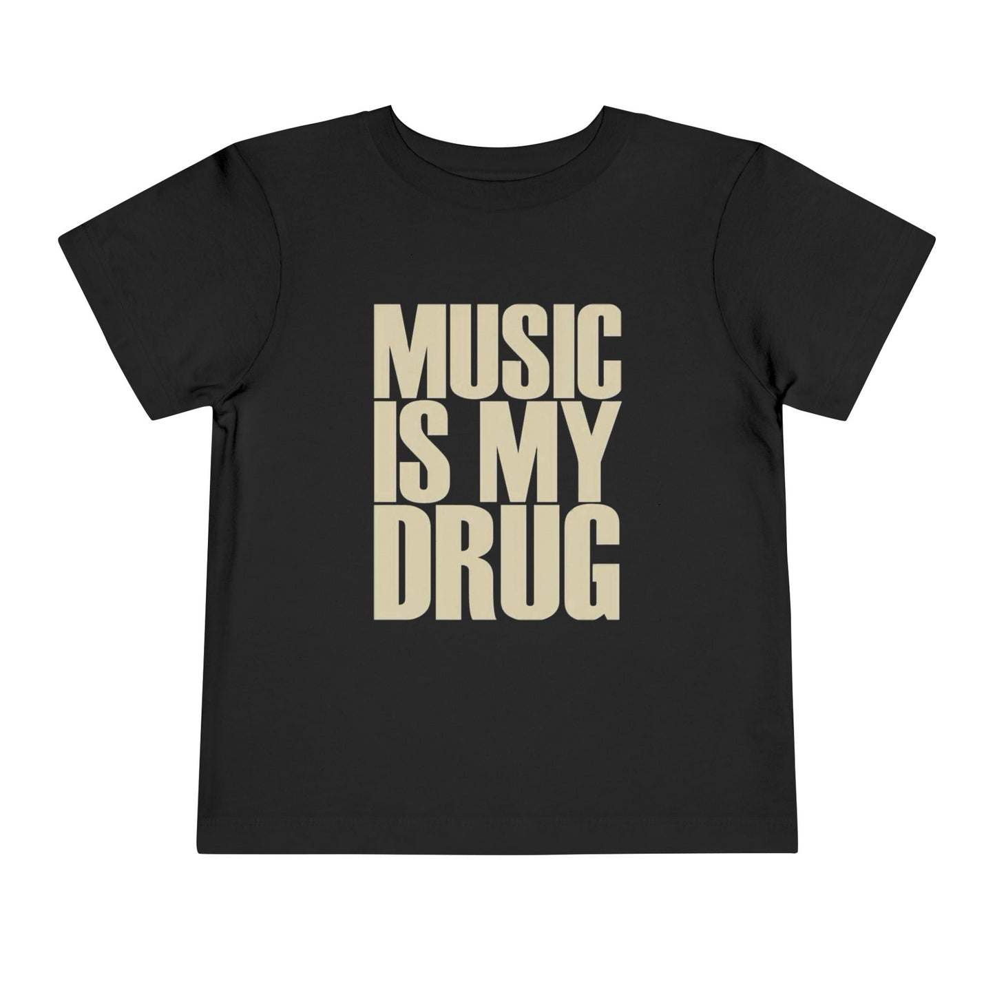 "music is my drug" baby tee