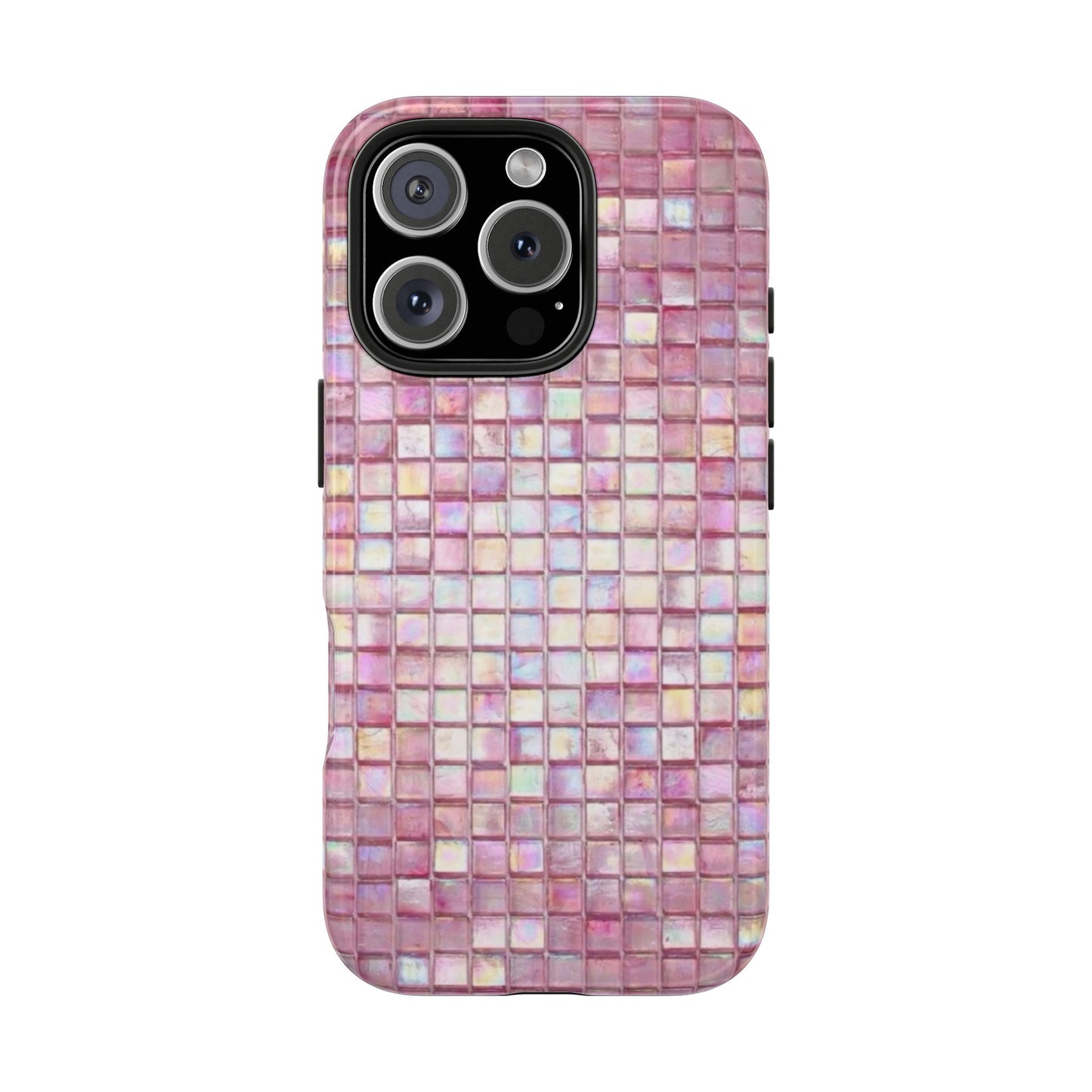 pink mosaic phone case