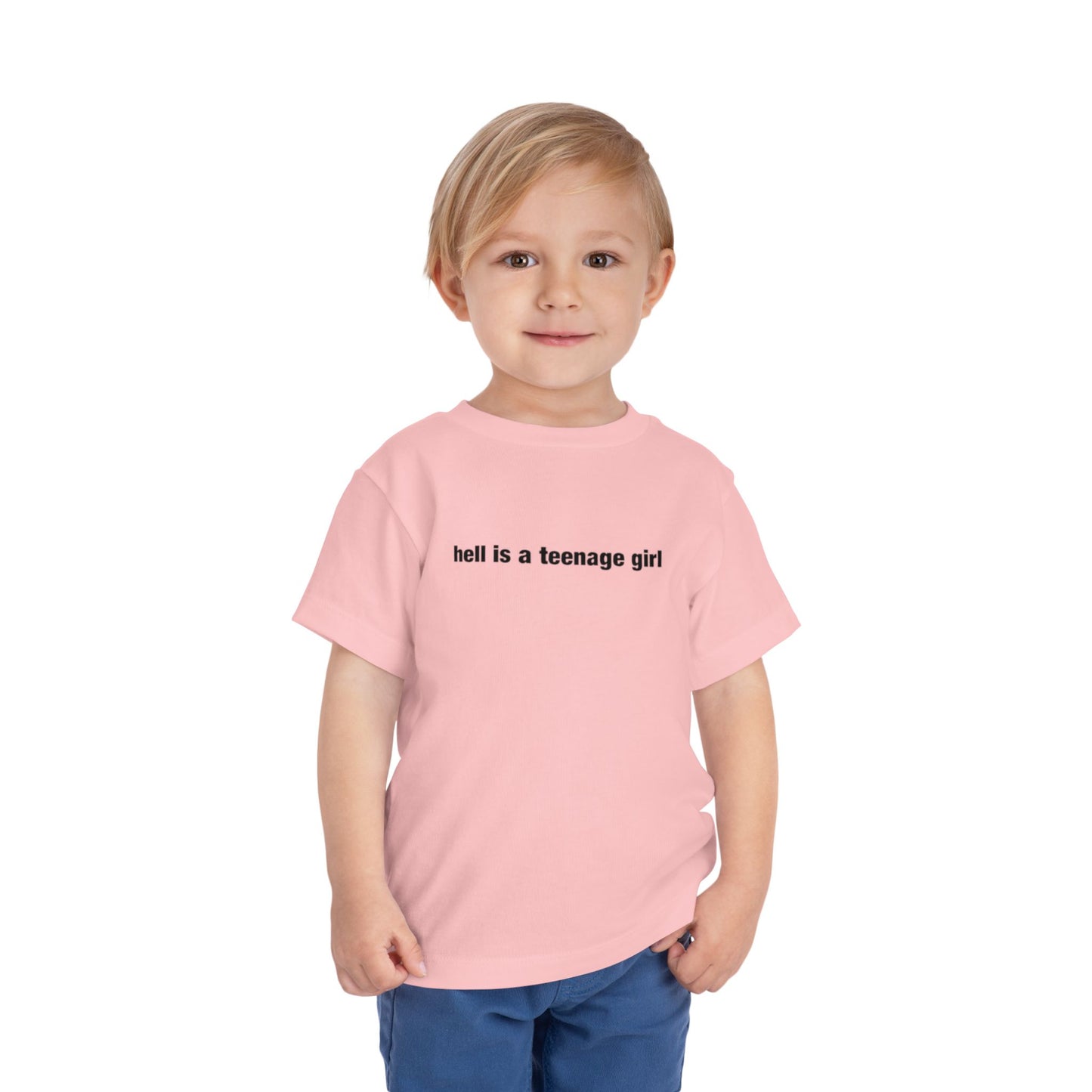 "hell is a teenage girl" baby tee