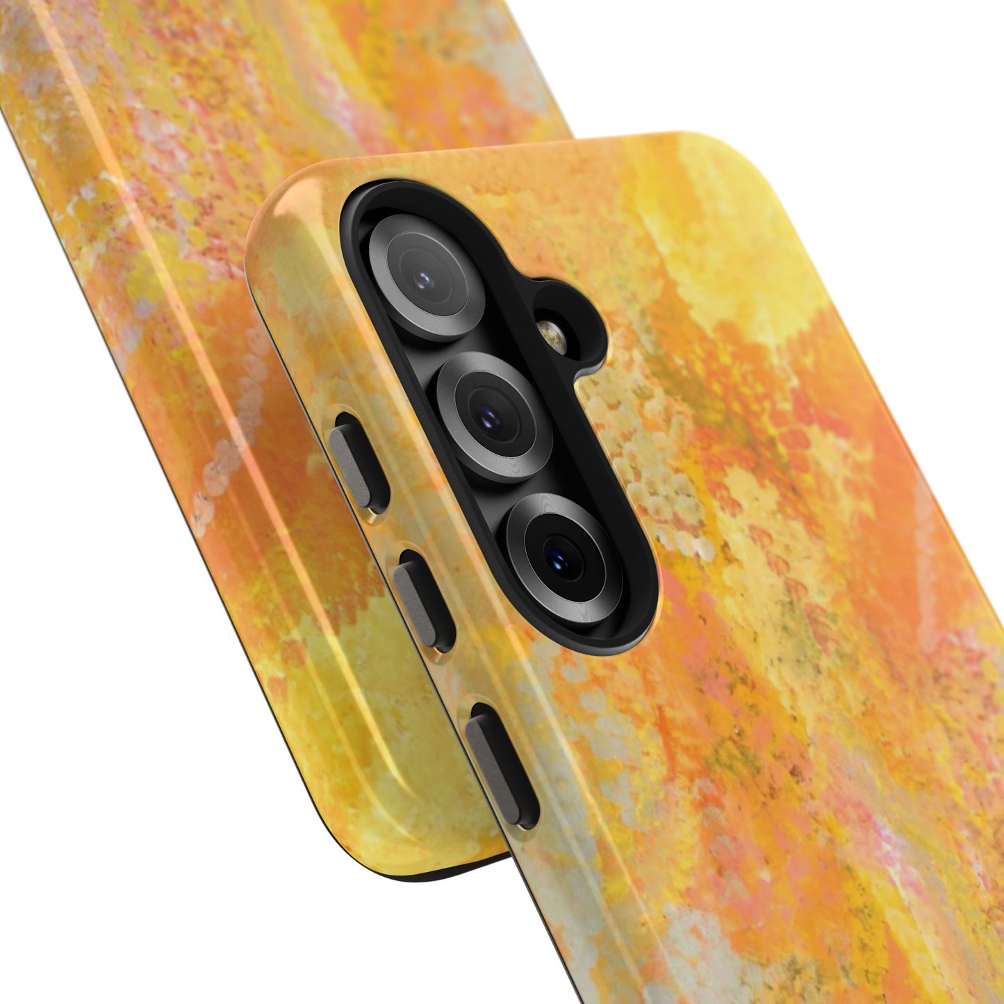 vibrant yellow phone case