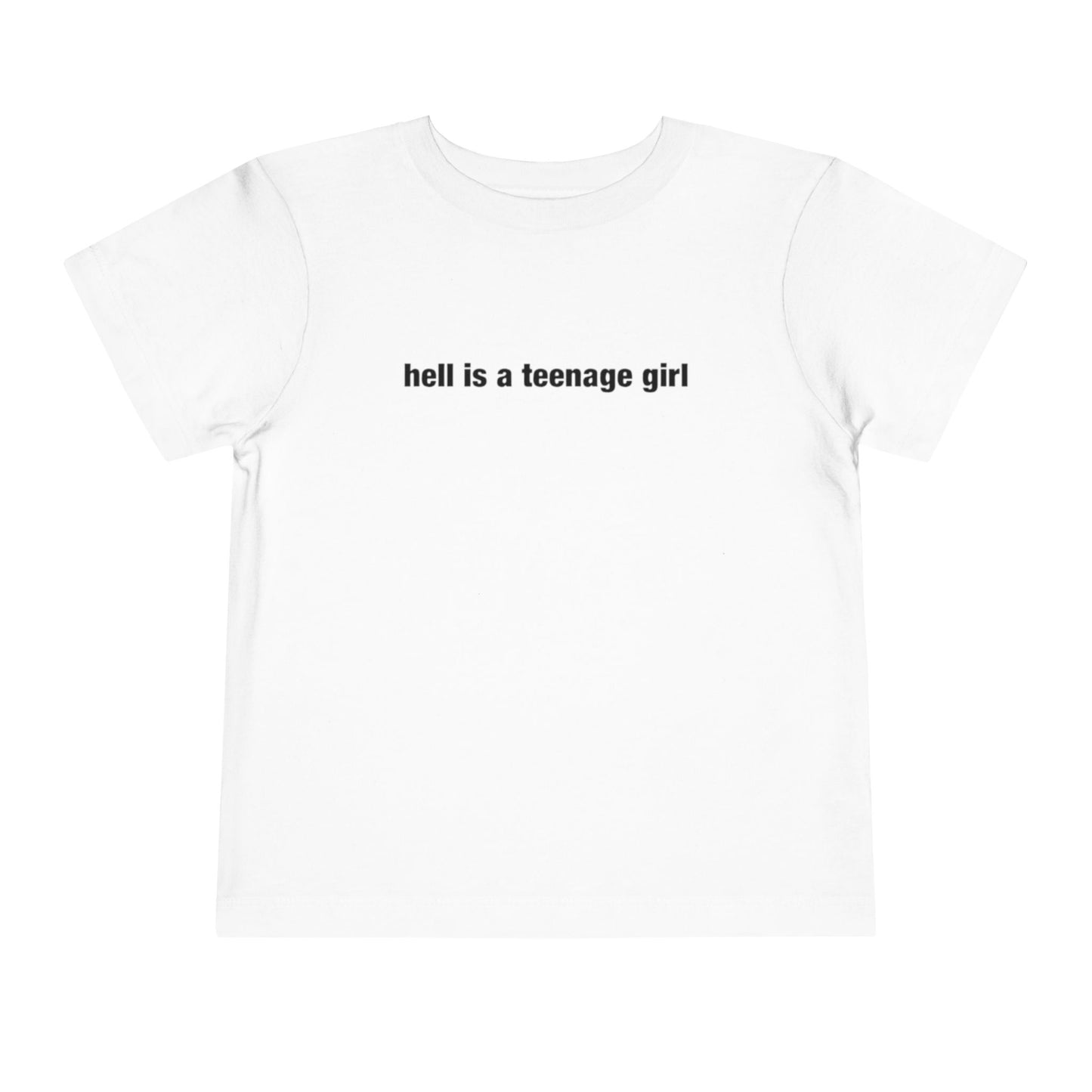 "hell is a teenage girl" baby tee