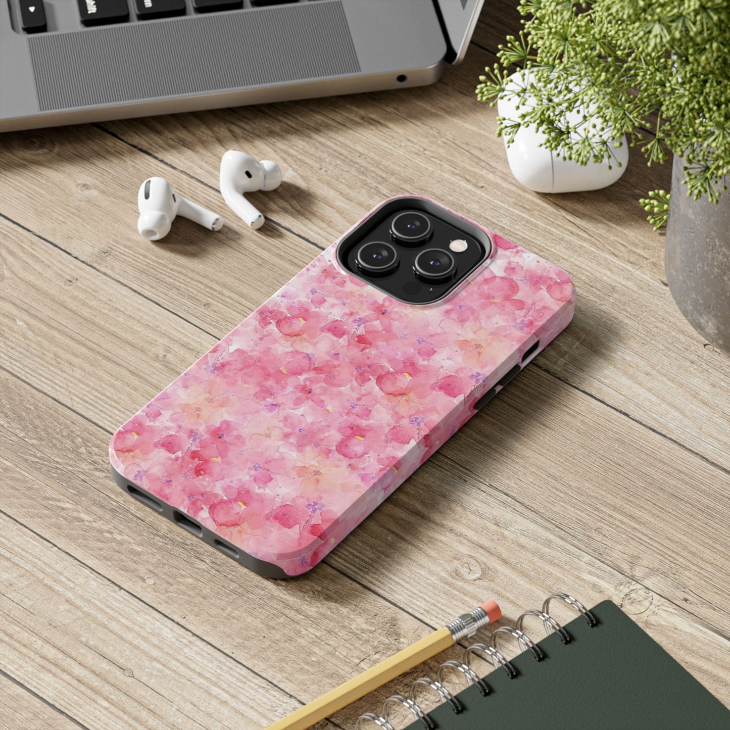 pink floral phone case