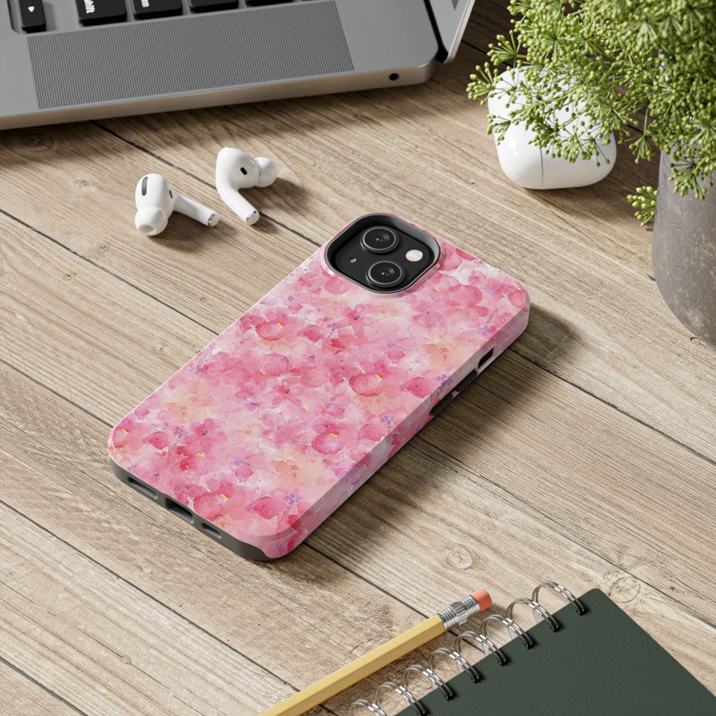 pink floral phone case