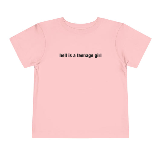 "hell is a teenage girl" baby tee