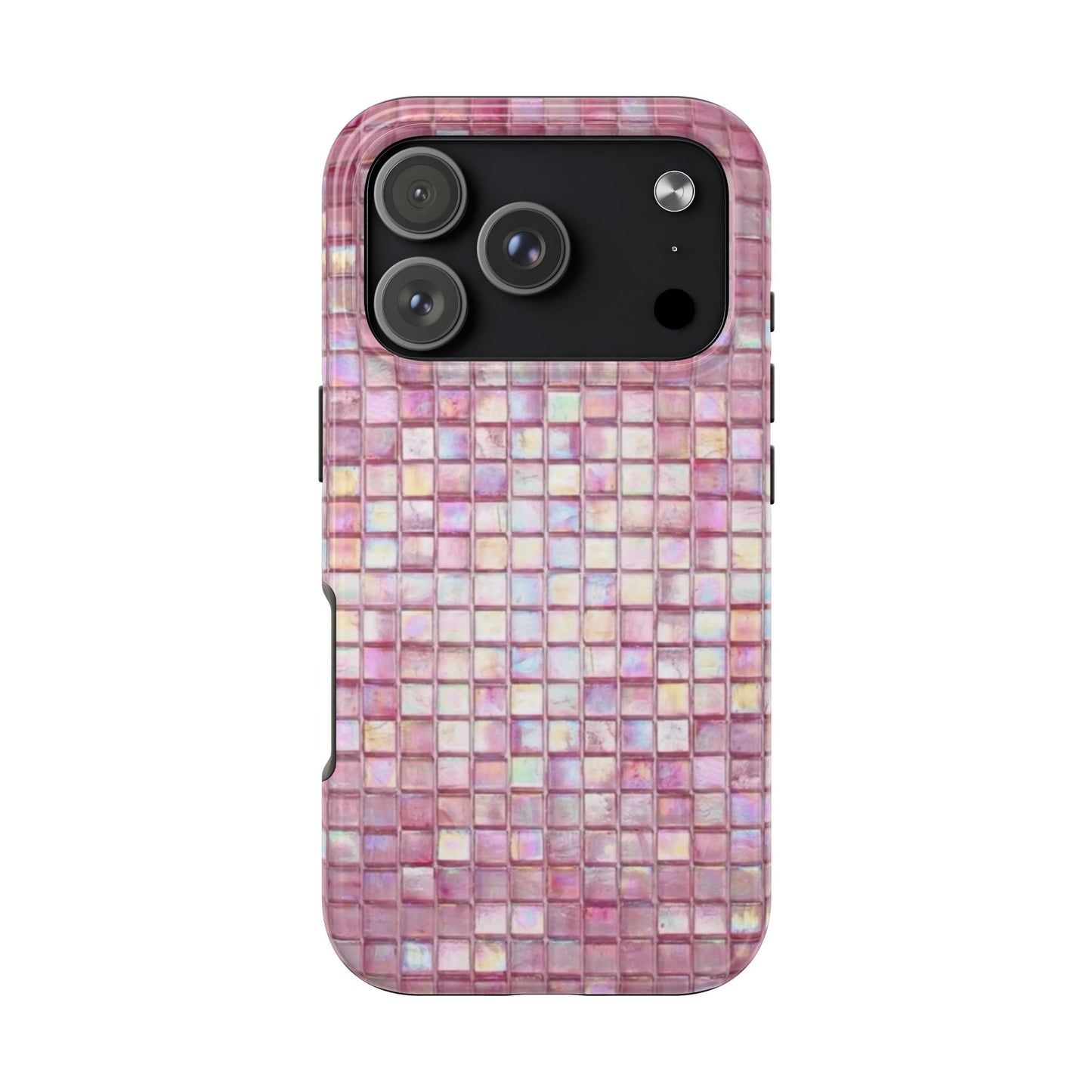 pink mosaic phone case