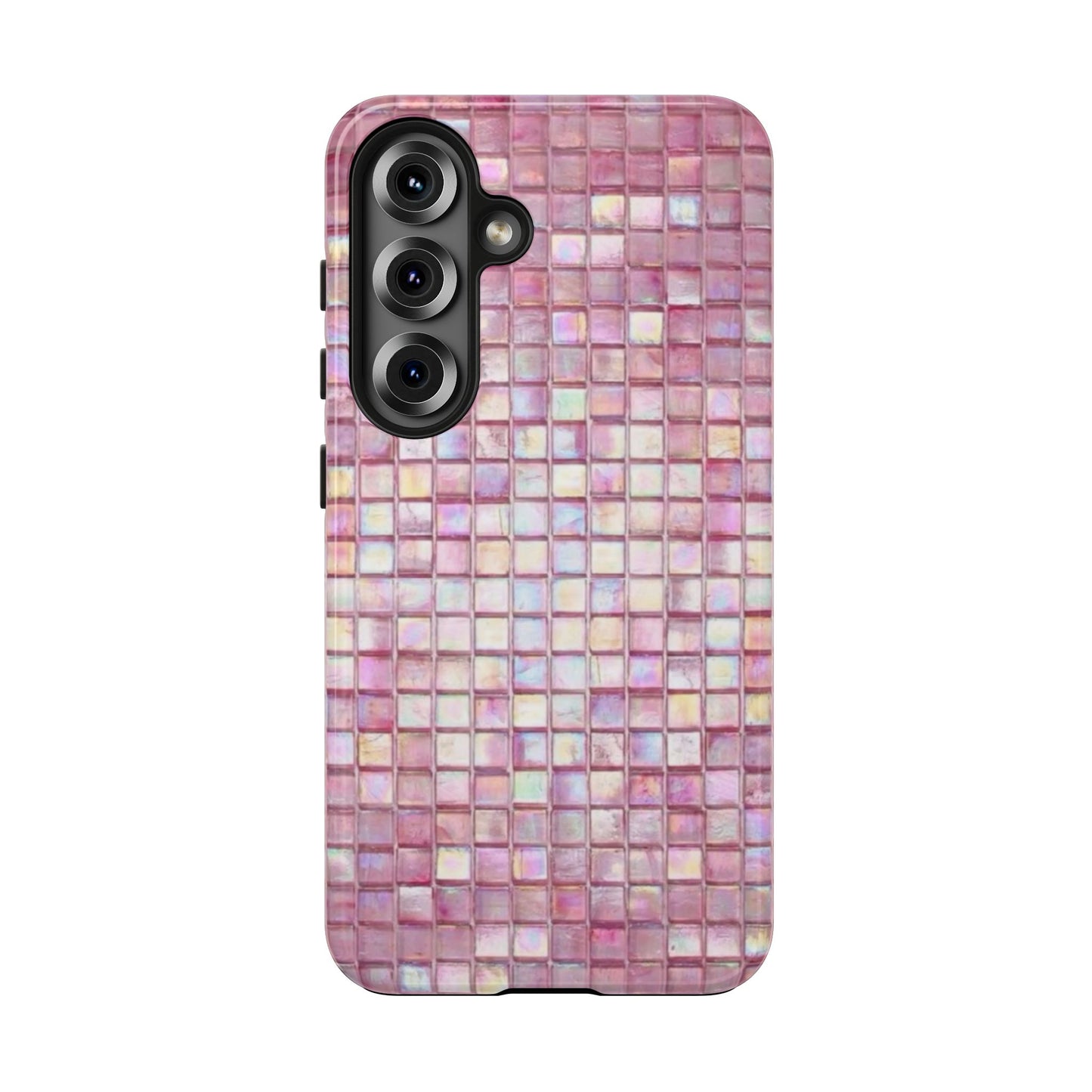 pink mosaic phone case
